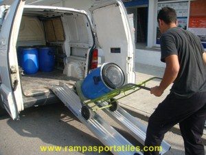 rampas para carretillas de bidones