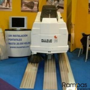 Rampas plegables para fregadoras y barredoras