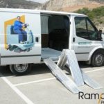 Rampas plegables PAO sin bordes de 0,25 metros de ancho