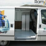 rampas plegables en furgoneta de roiella