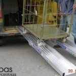 rampas con jaulas de lavanderia