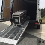 Mono rampa VR plegable AnyRamp con bordes de 0,82 metros de ancho rack