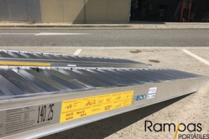 rampas de 250 cm de aluminio