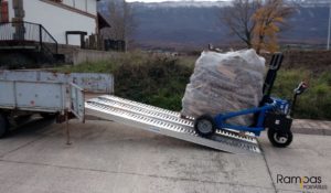 Rampas sin bordes para transporte de leña