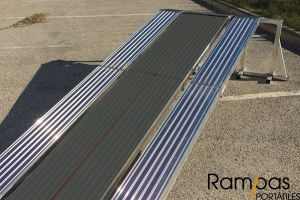 Rampas para fregadoras plegables sin bordes de 300 cm de largo