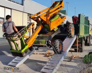 rampas para elevador de brazo jardineria