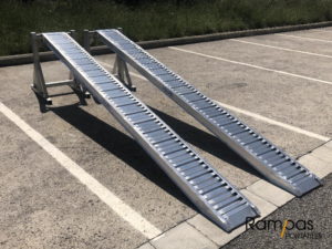 rampa de 350 cm en perfil 85 mm