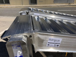 Lengueta de apoyo de rampas de aluminio rampasportatiles