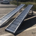 rampas de aluminio sin bordes de 350 cm de largo en rampasportatiles.com