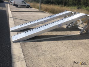 rampas de 400 cm sobre 100 cm de altura
