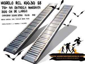 rampas de aluminio para miniexcavadoras