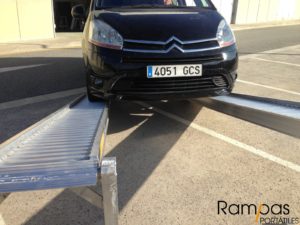 rampas de aluminio para coches