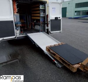 rampas instablables en furgonetas