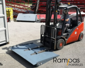 Rampas para contenedores maritimos en el suelo